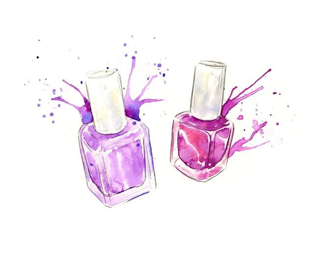 662x540 Nail Polish Watercolor Client 20l Watercolor