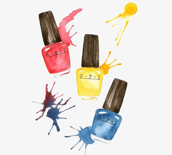 564x509 Splash Watercolor Nail Polish, Splash Clipart, Watercolor Clipart