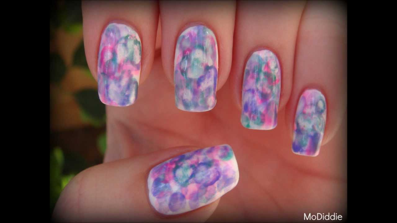 1280x720 How To Watercolor Nails!