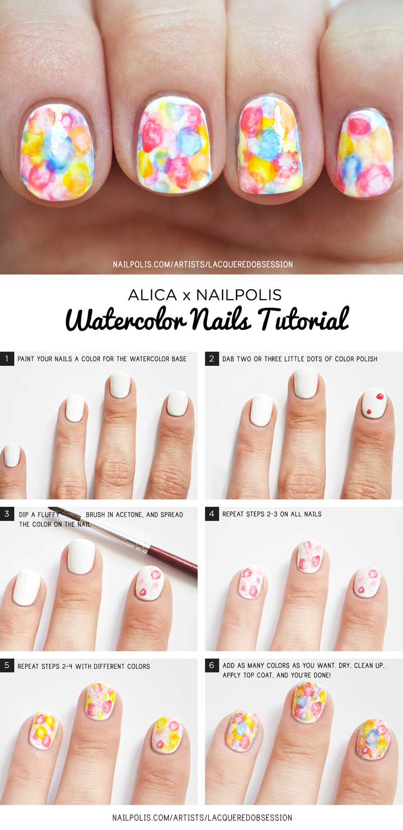 800x1648 Watercolor Nail Art Nailpolis Magazine