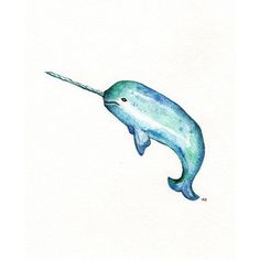 236x236 Narwhal Watercolor Narwhals Watercolor, Art