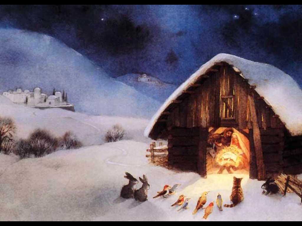 1024x768 Animals In The Story Of Christmas