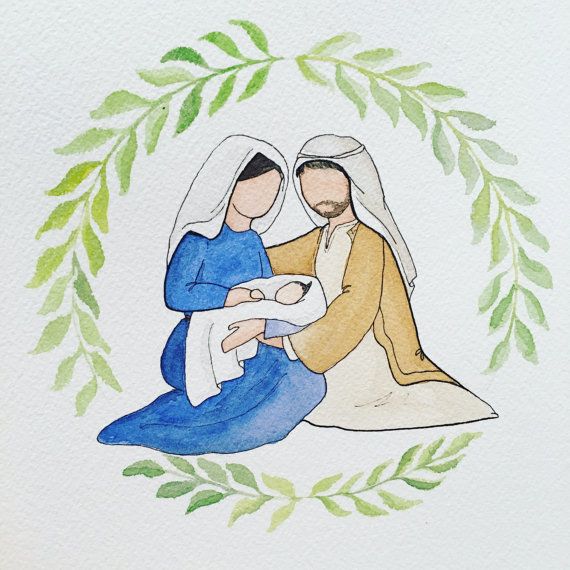 570x570 Image Result For Watercolor Nativity Scene Watercolor