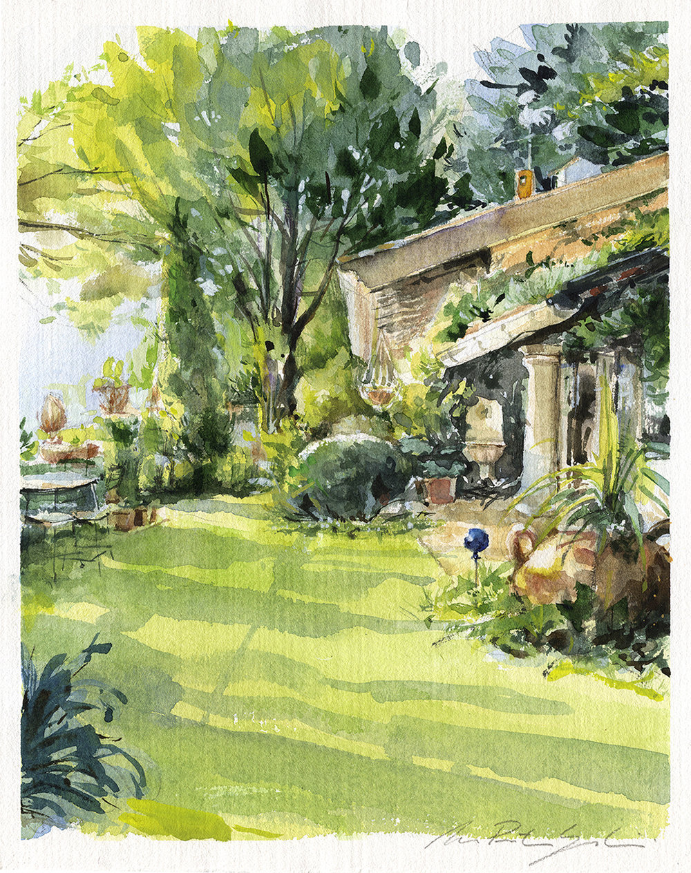 1000x1264 Watercolor Landscapesnature Mauro Pietro Gandini