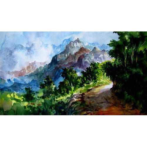 500x500 Nature Scene Painting