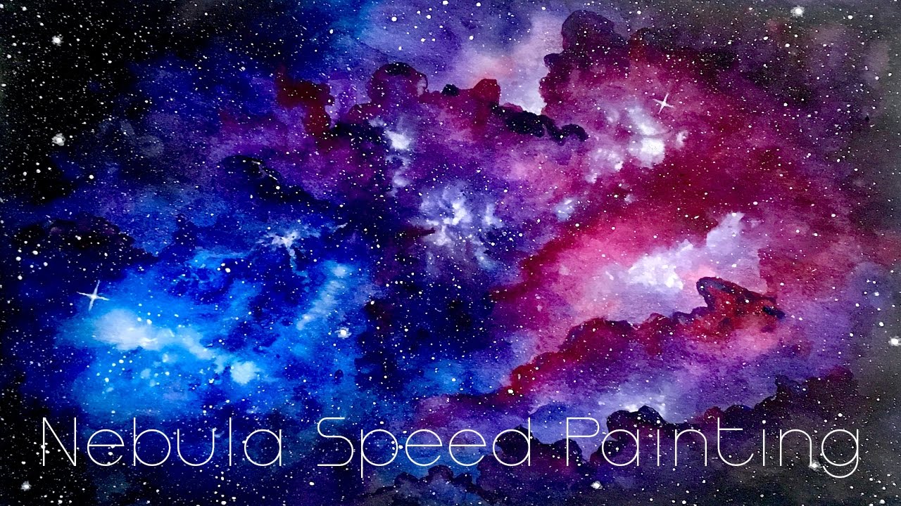 1280x720 Nebula Watercolor Painting
