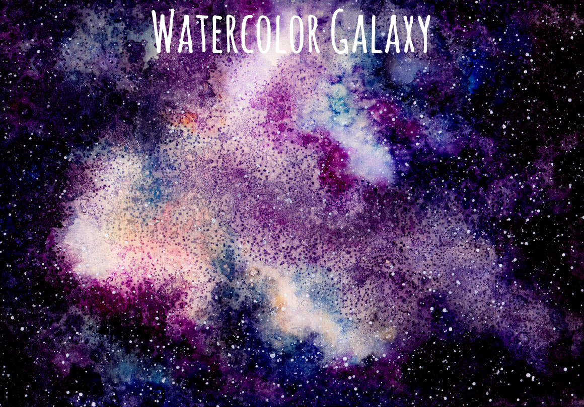 1160x810 Watercolor Nebula Set By Salted Galaxy