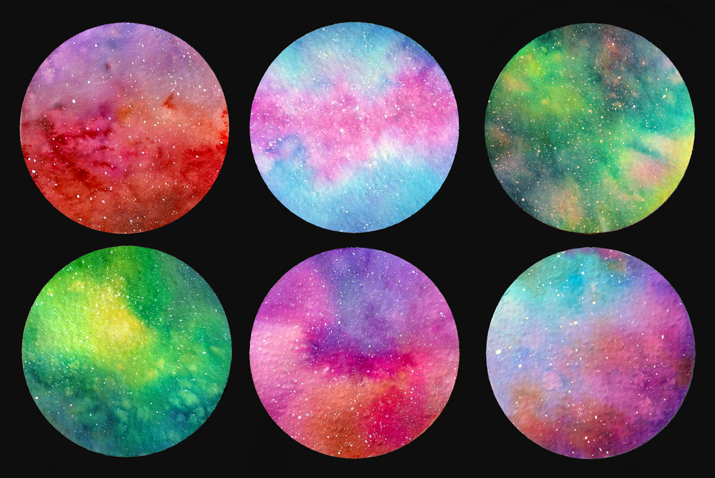 1024x685 Watercolor Tiny Nebulae Ii By Euminee