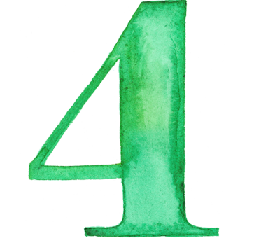 380x340 Watercolor Numbers By Giuseppe Salerno, Via Behance Numerology