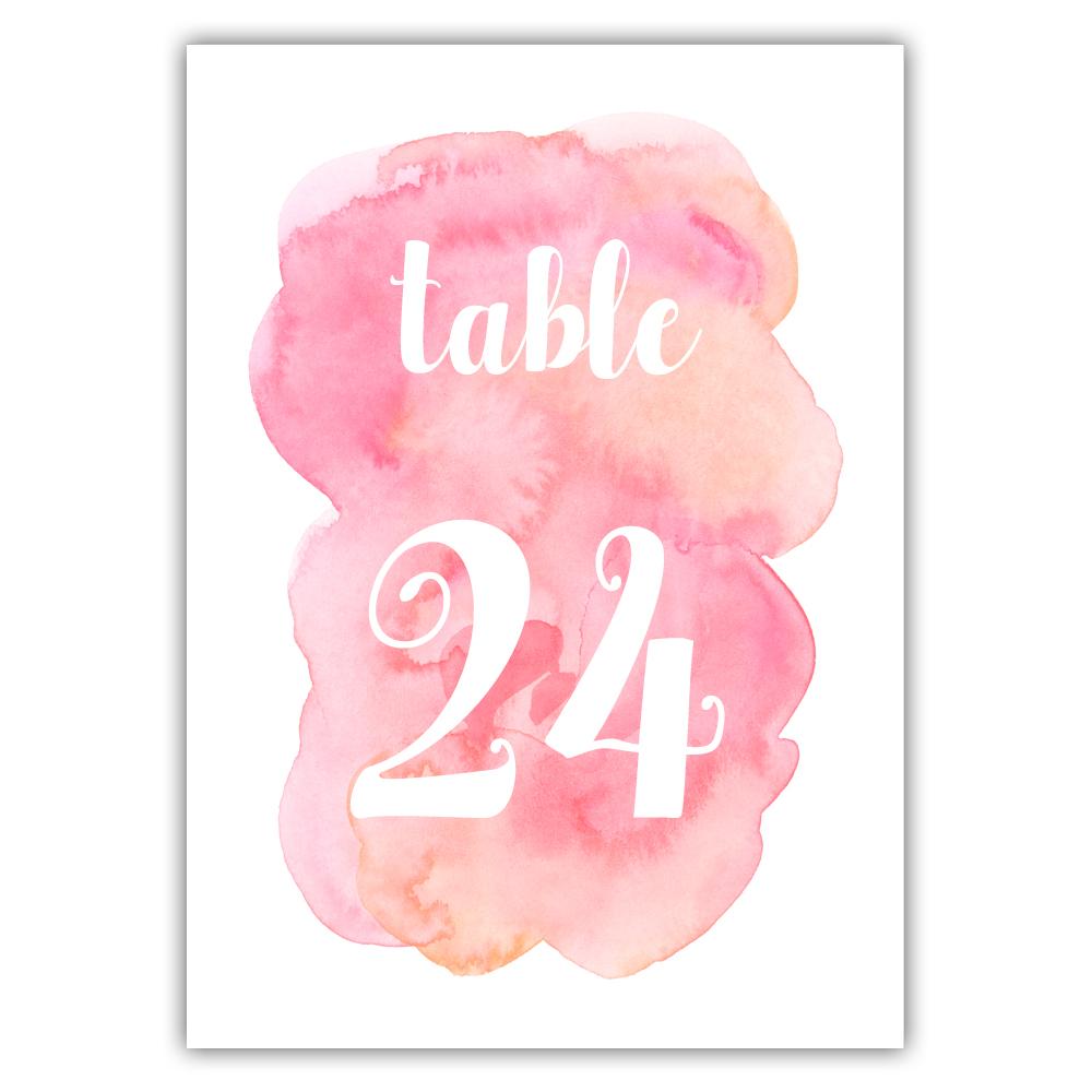 1000x1000 Watercolor Table Numbers Dazzling Daisies