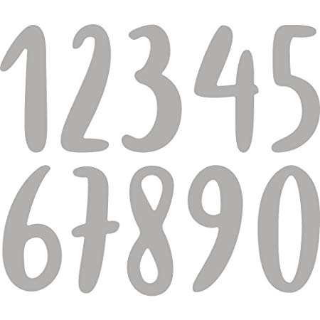 450x450 Rayher 60761000 Stanzschabl Set Watercolor Numbers 2.9 Cm, 1 1.4