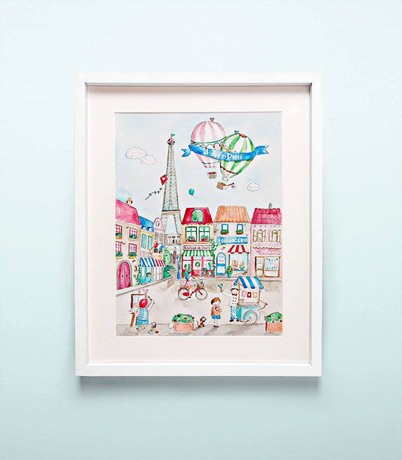 570x651 Nursery Watercolor Art Print Pictures, Photos, And Images For