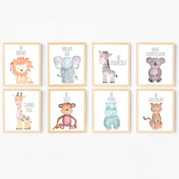 600x600 Safari Nursery Art