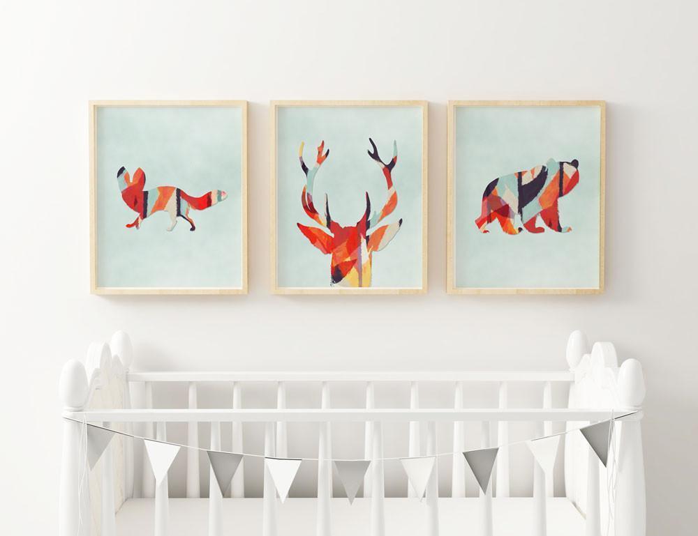 1000x769 Woodlands Aztec Watercolor Nursery