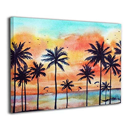 425x425 Okoart Canvas Wall Art Prints Watercolor Tropical