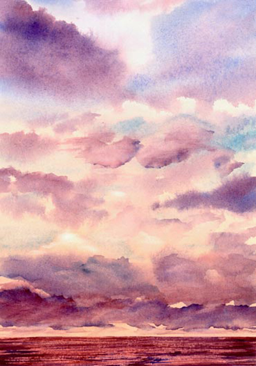 504x720 Clouds And Sky Watercolor Paintings By Douglas Winslow