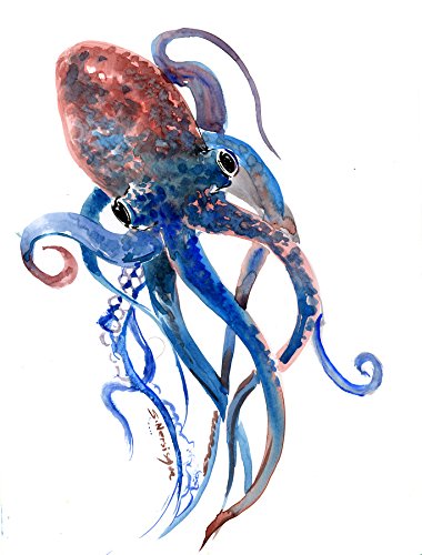 Watercolor Octopus Painting