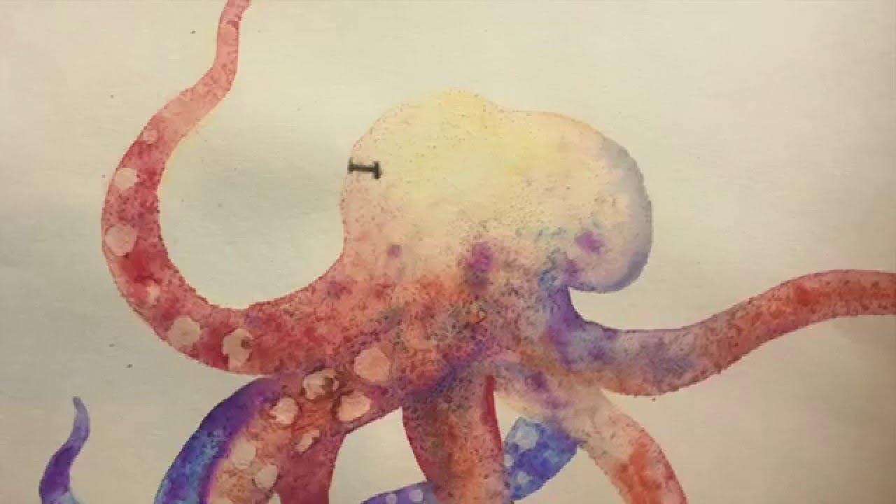 1280x720 How To Paint A Watercolor Octopus