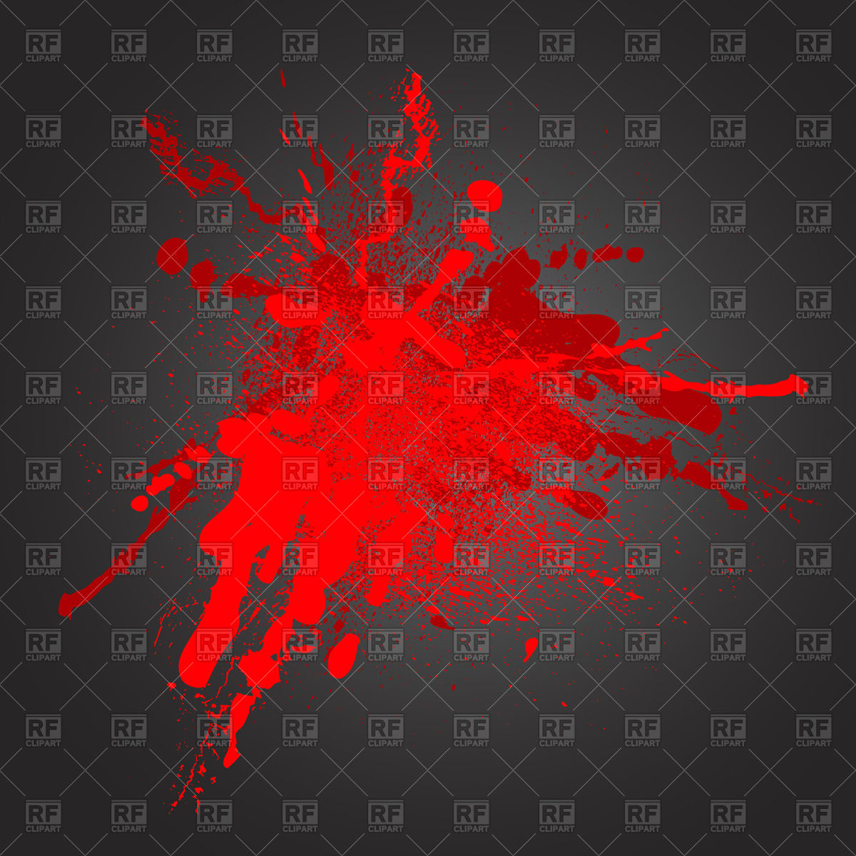 1200x1200 Red Watercolor Spot On Black Background Vector Image Vector