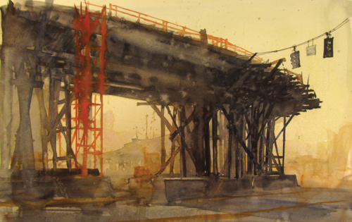 500x315 Exploring Urban Structures Through Watercolor Painting