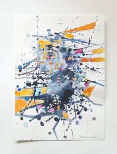 Watercolor On Cardboard