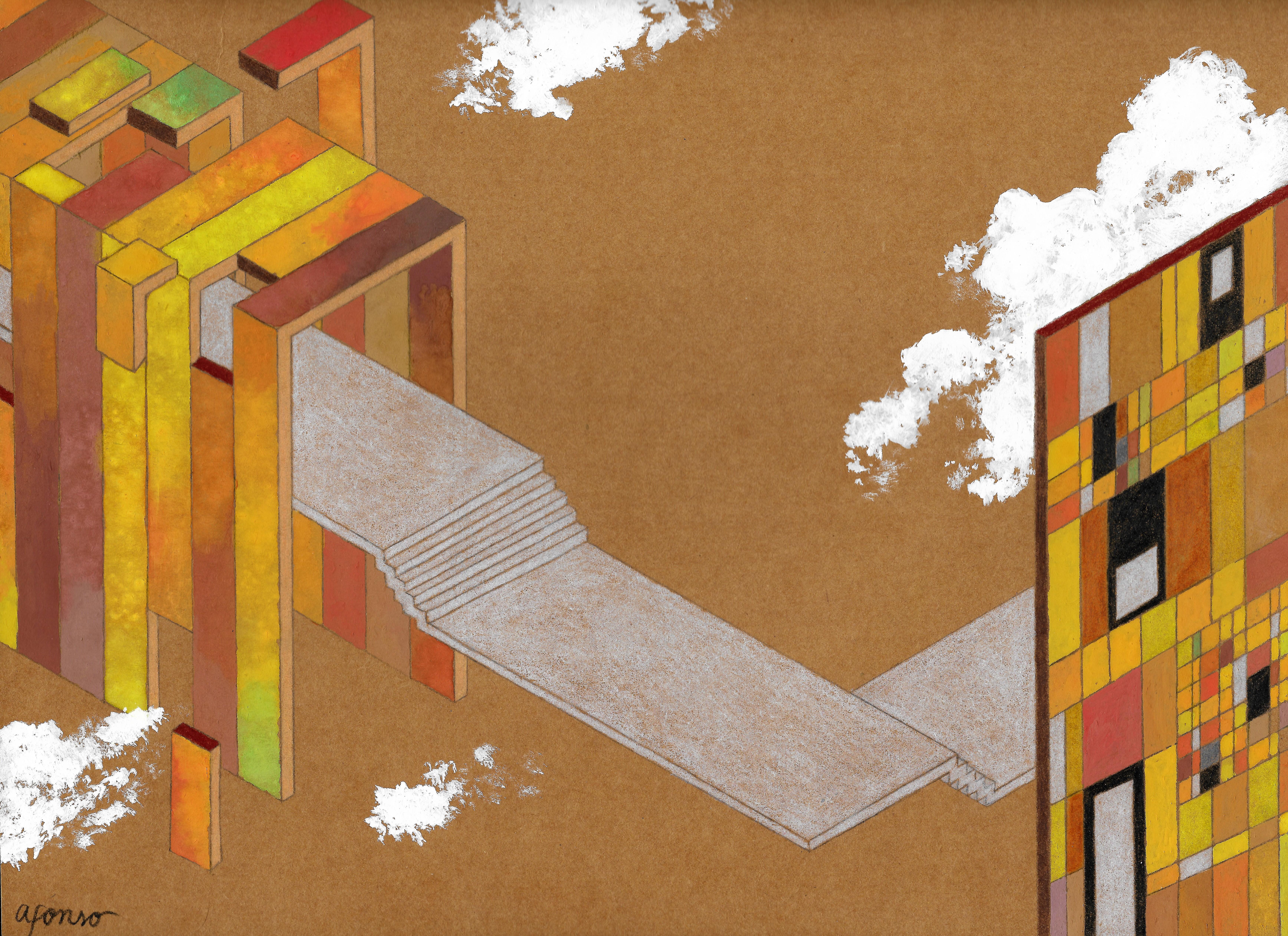 6943x5047 Semi Dry Watercolor On An Old Brown Cardboard Works Great