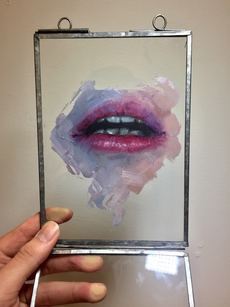 750x1000 Oil Paintings Of Eyes And Mouths On Glass By Henrik Uldalen Colossal