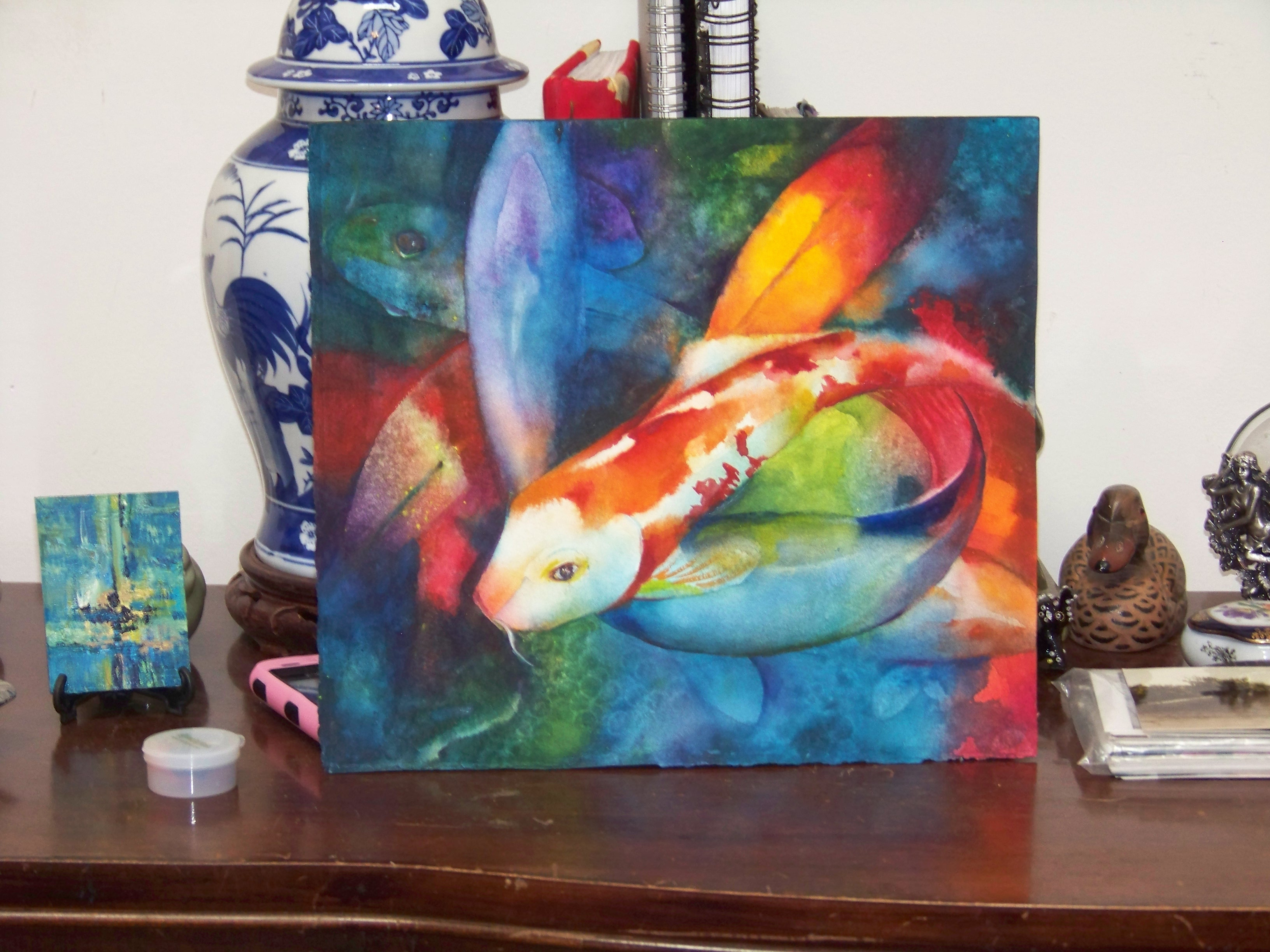 3264x2448 Watercolor Paint On Glass