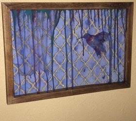 280x250 Watercolor Amp Faux Tile On Glass Using Unicorn Spit Hometalk