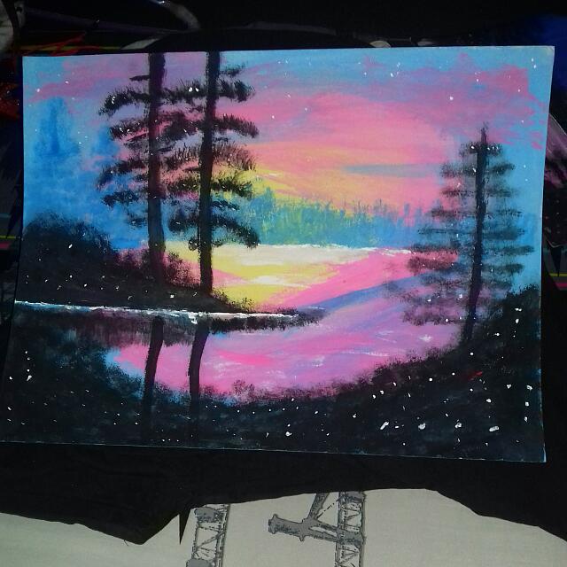 640x640 Mystical Bayside (Acrylic) On Illustration Board, Design Amp Craft