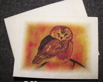 340x270 Watercolor Parchment Paper Painting Etsy