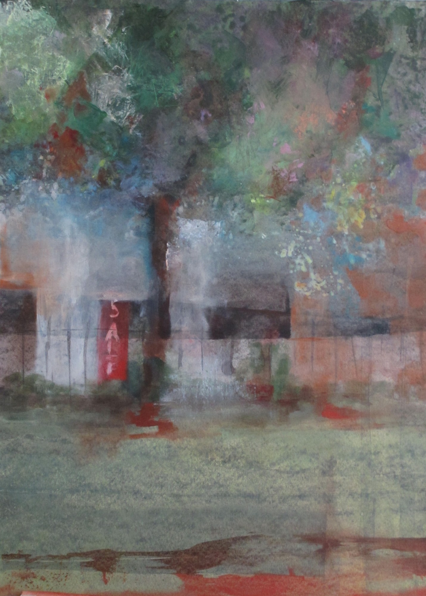 1430x2000 Landscape (Oil On Posterboard), 2012 Ellen Hausner