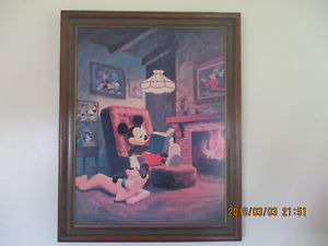 300x225 Vintage Walt Disney Mickey Mouse Pluto Poster Board Print Wall