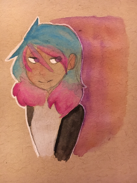 480x640 Having Fun With Watercolor And Toned Paper I Love This