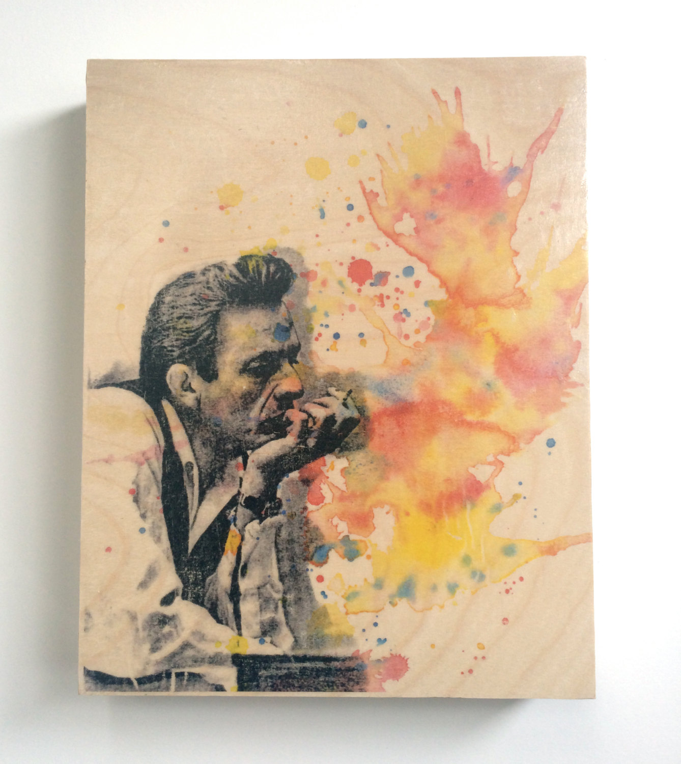 1338x1500 Beautiful Inspiration Art On Wood Johnny Cash Print From Original
