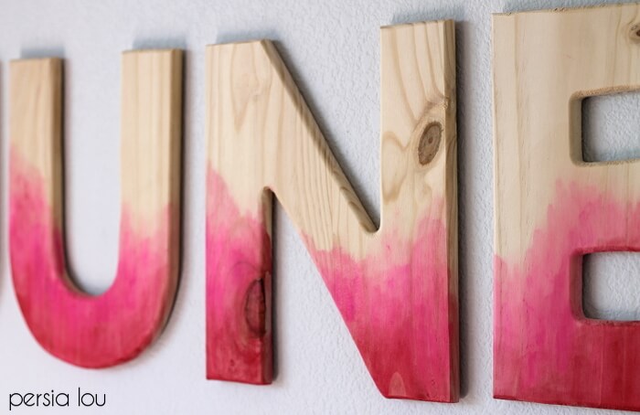 700x454 Diy Watercolor Wood Letters Tutorial