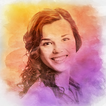 220x220 Warm Colors Painting Effect. Photo To Watercolor Online.