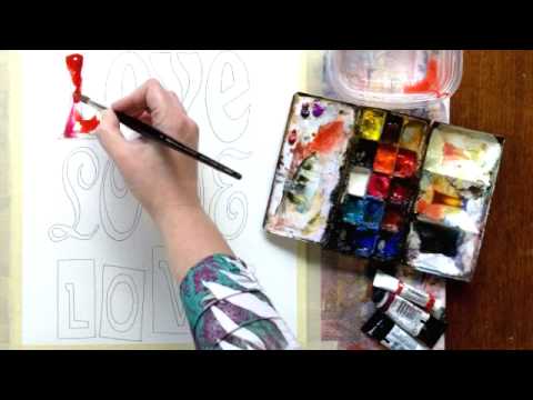 480x360 Create38 Online Watercolor Class, Preview Of Weekly Assignment