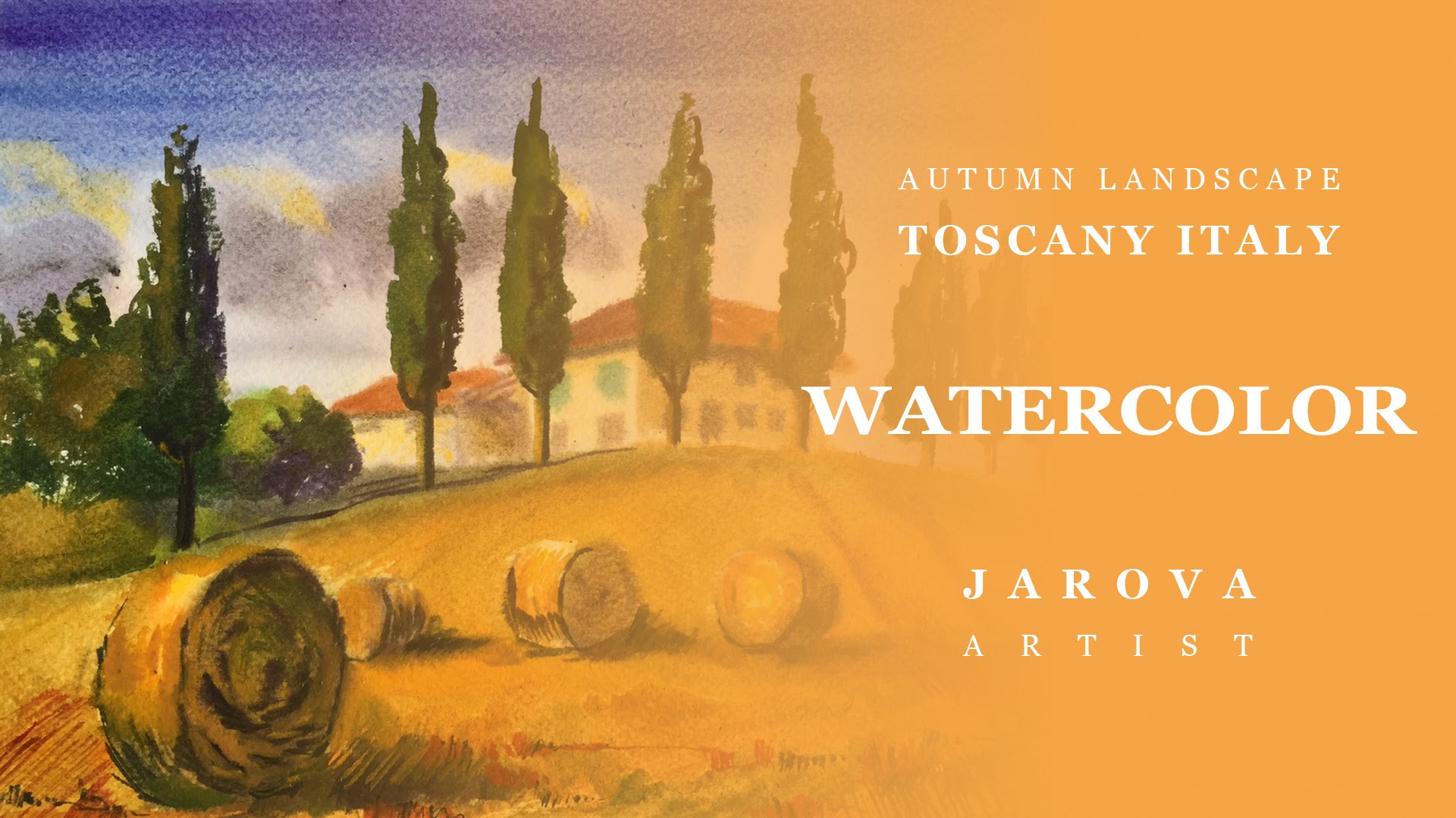 1920x1080 Diy How To Italy Landscape Watercolor Painting. Online Art Courses