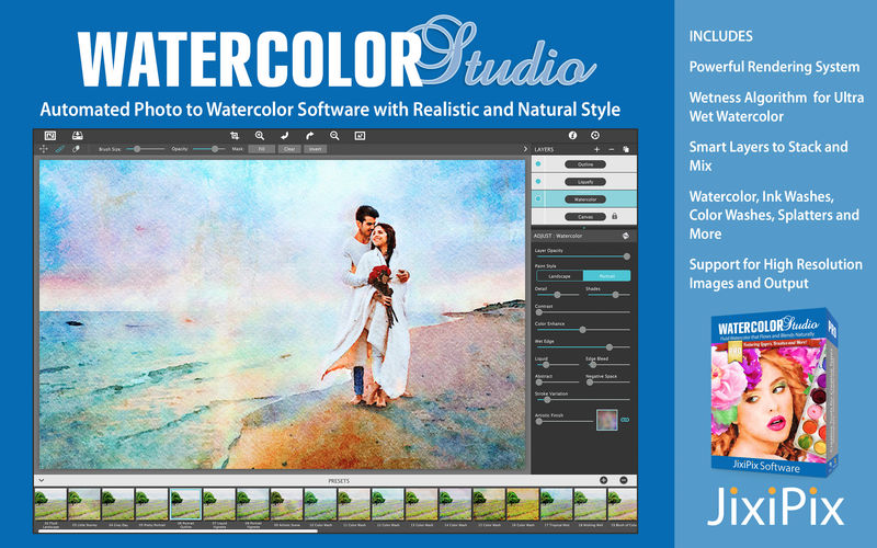 800x500 Watercolor Studio App Price Drops