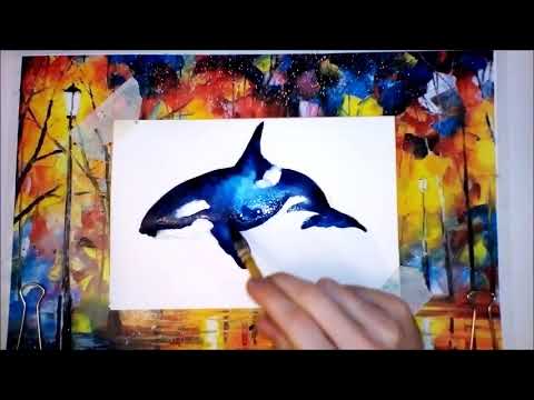 480x360 Orca (Watercolour) By Tarso