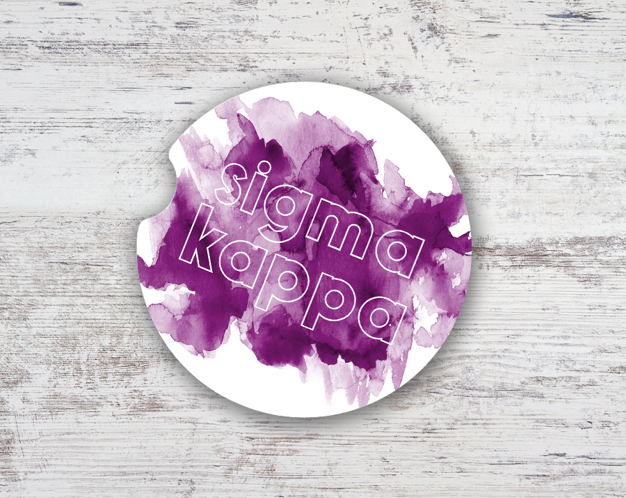 900x715 Sk Watercolor Outline Car Coaster