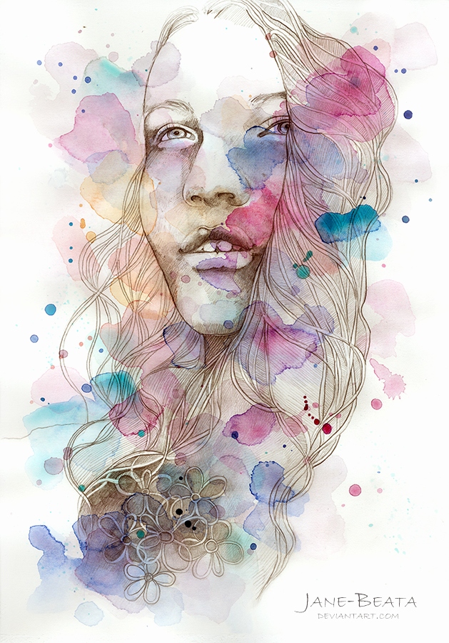 629x900 Watercolor Over Pencil Sketch Inspirational Color Me I Watercolor