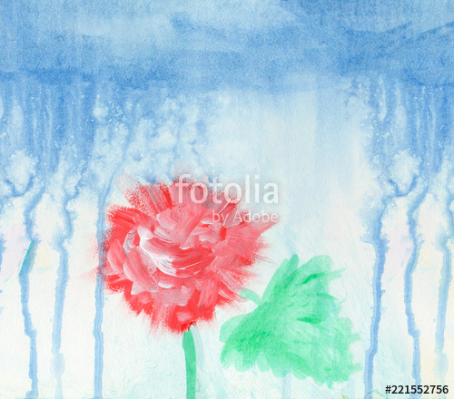500x440 Creative Texture For Design. Vibrant Hand Painted Watercolor