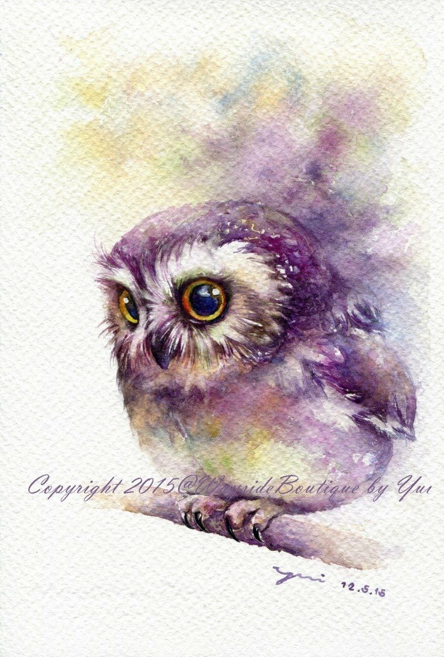 865x1280 Owl Watercolor Owls Owl Watercolor, Owl And Watercolor