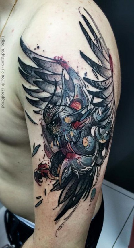 467x860 20 Owl Tattoos
