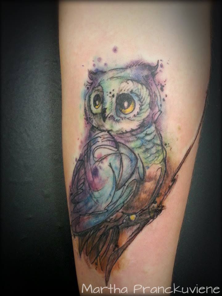 720x960 Watercolor Owl Owl Tattoo Watercolour Owl Tattoo Tattoo