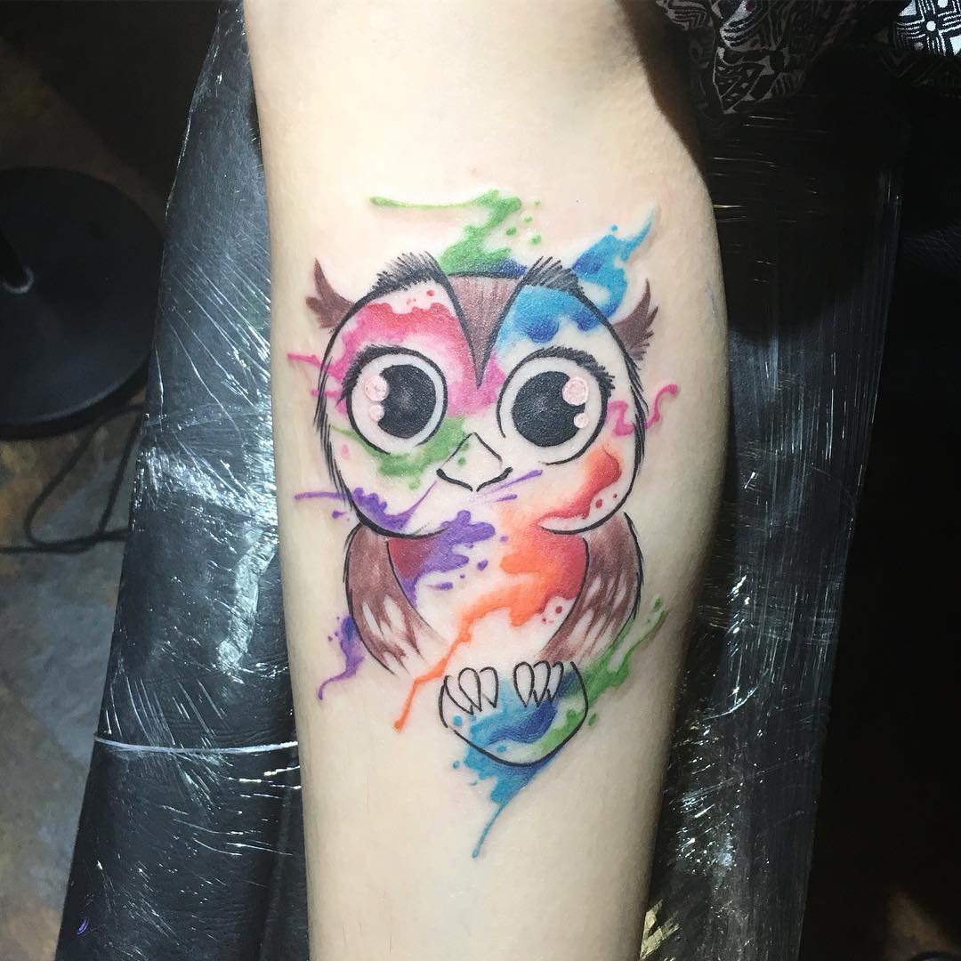 1080x1080 Watercolor Owl Tattoo (5)