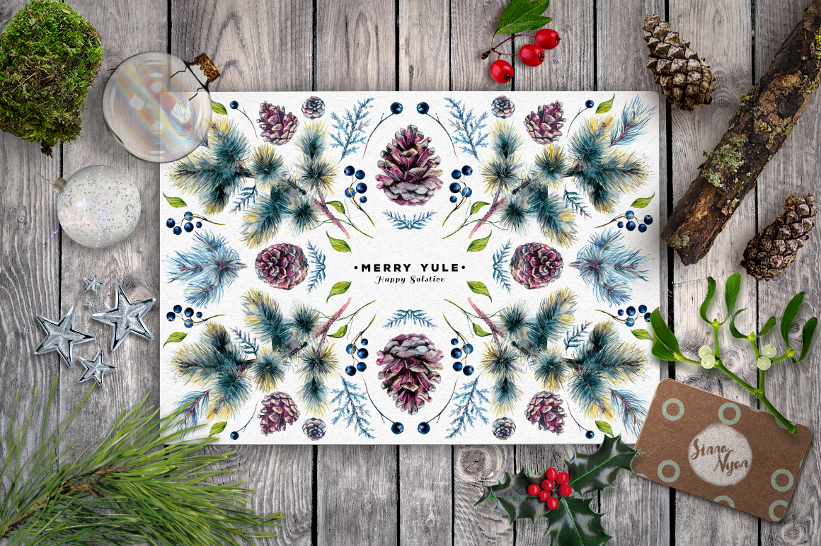 1160x772 Mr.bullfinch Christmas Watercolor Pack By Southpaw Art Studio