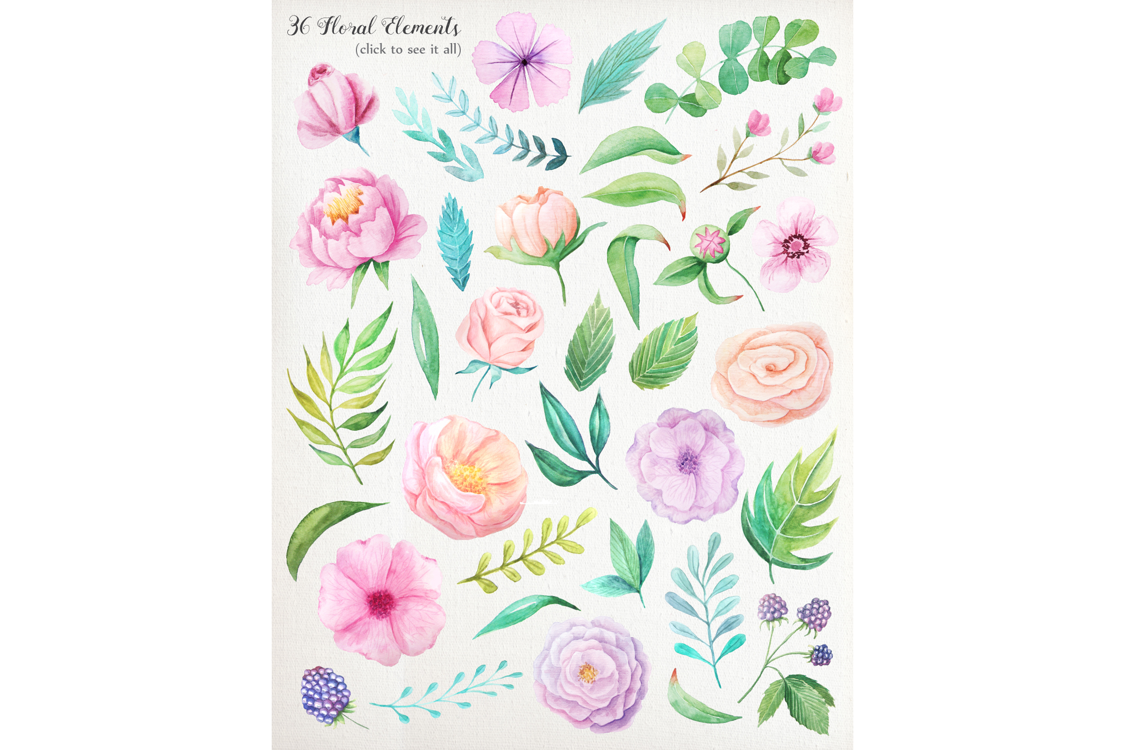 2244x1496 Shabby Chic Watercolor Pack